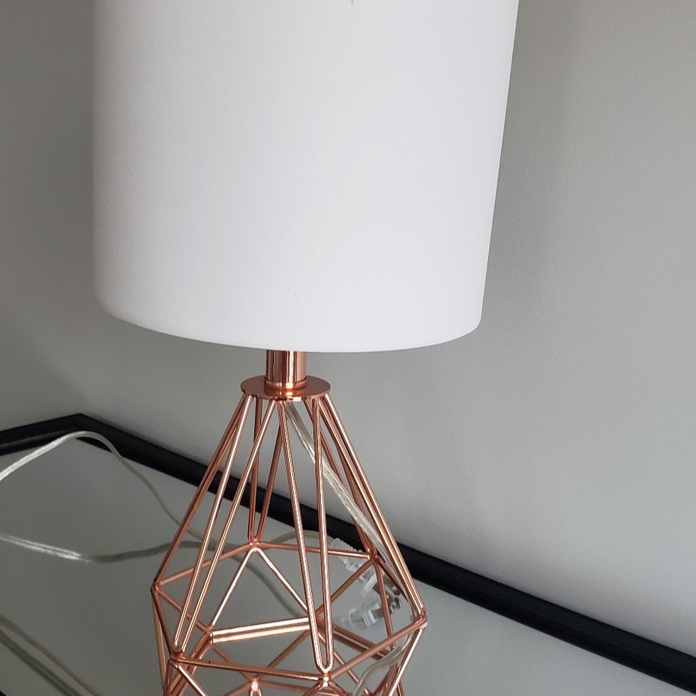 Rose gold lamp